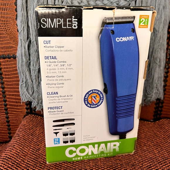 BASIC CUT CONAIR HOME HAIRCUTTING KIT POWER MAGNETIC MOTOR 10PCS INSTRUCTION IN - Picture 4 of 7